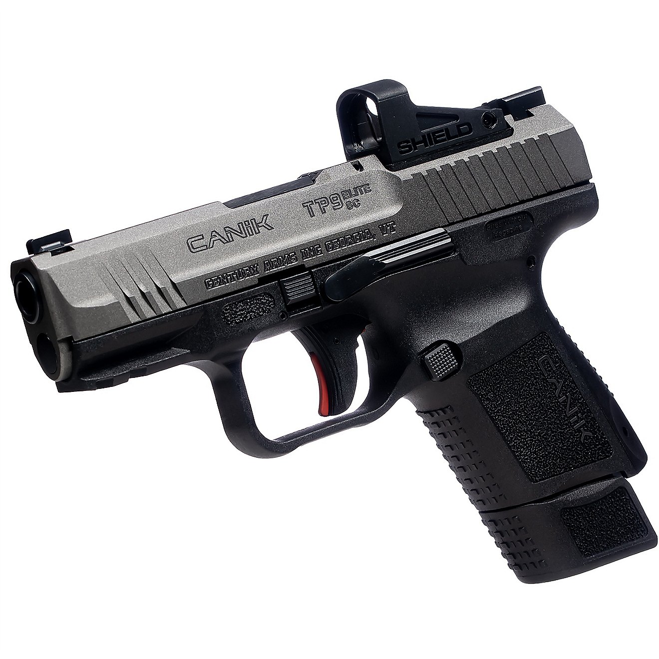 Canik TP9 Elite SC 9mm pistol with Shield red dot